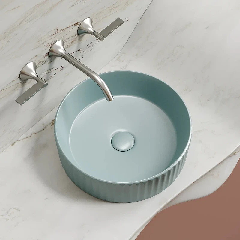 Раковина-чаша Ceramicanova Element 36 CN6057MLG Зеленая матовая фарфор накладная