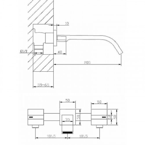 Смеситель для раковины Abber Wasserfall AF8612NG Никель