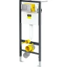 Комплект унитаза beWash Vettern 82323201 с инсталляцией Viega Prevista Dry 8524.14 792596 с сиденьем Микролифт и клавишей смыва Хром фарфор подвесной