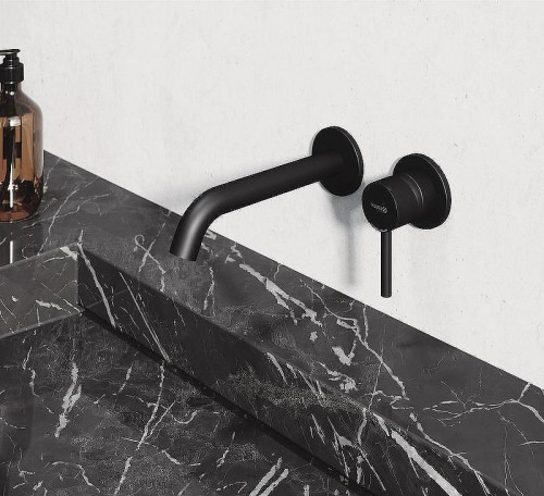 Смеситель для раковины Kludi Bozz 382453976S Черный матовый