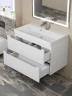 Тумба с раковиной Uperwood Tanos 80 291020227 подвесная цвет Белый матовый