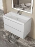 Тумба с раковиной Uperwood Tanos 80 291020227 подвесная цвет Белый матовый