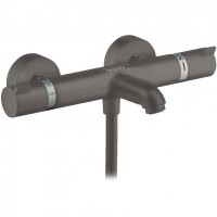 Смеситель для ванны Hansgrohe Ecostat Comfort 13114340 с термостатом Шлифованный черный хром латунь на стену