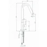 Смеситель для кухни Paini Cox 78CR572USLMKM Хром