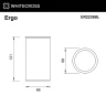 Стакан для зубных щеток Whitecross Ergo black ER2236BL цвет Черный матовый