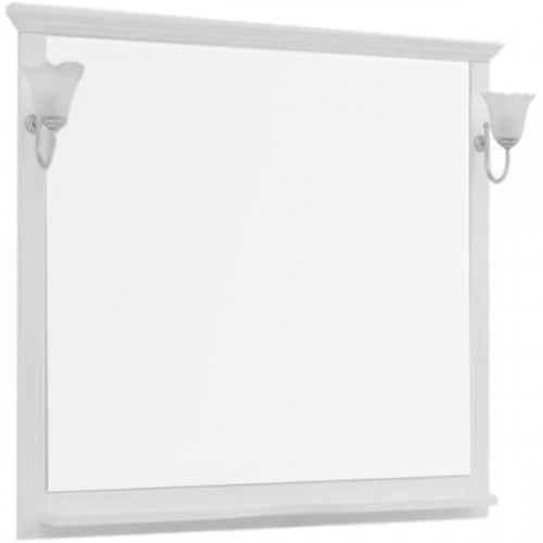 Зеркало Aquanet Лагуна 105 175304 Белое МДФ / ЛДСП, стекло