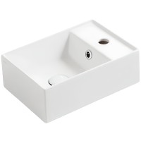 Раковина Simas Agile 40 R AG40 bi*1 Белая фарфор подвесная, полувстраиваемая