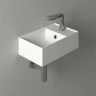 Раковина Simas Agile 40 R AG40 bi*1 Белая фарфор подвесная, полувстраиваемая