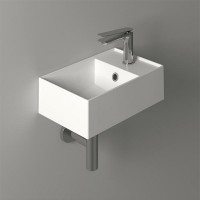 Раковина Simas Agile 40 R AG40 bi*1 Белая фарфор подвесная, полувстраиваемая