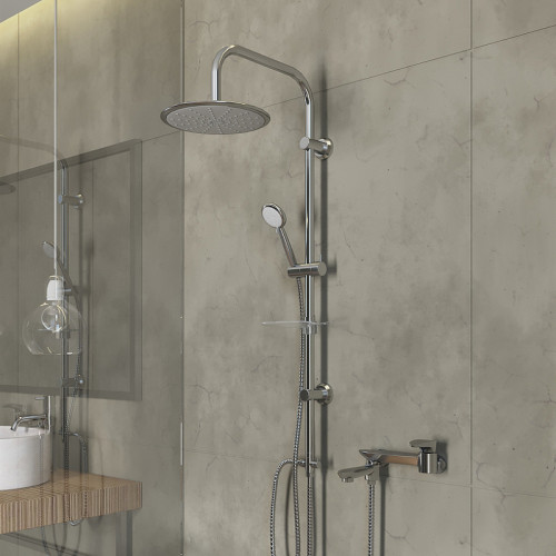 Душевая система Paini RS White 50CR191B0RS1P3 Хром Белая