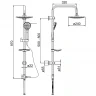Душевая система Paini RS White 50CR191B0RS1P3 Хром Белая
