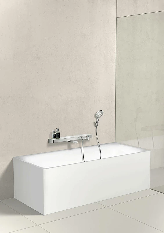 Смеситель для ванны Hansgrohe ShowerTabletSelect 13183000 с термостатом Хром латунь на стену