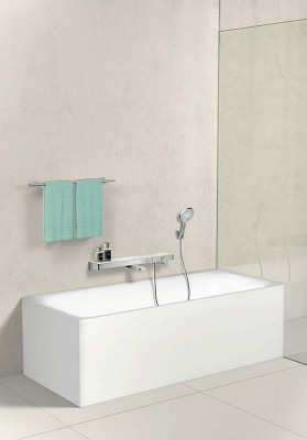 Смеситель для ванны Hansgrohe ShowerTabletSelect 13183000 с термостатом Хром латунь на стену