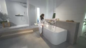 Смеситель для ванны Hansgrohe ShowerTabletSelect 13183000 с термостатом Хром латунь на стену