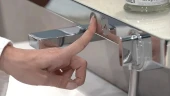 Смеситель для ванны Hansgrohe ShowerTabletSelect 13183000 с термостатом Хром латунь на стену