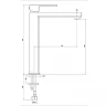 Смеситель для раковины Paini Grazia 21PZ205LL Черный матовый