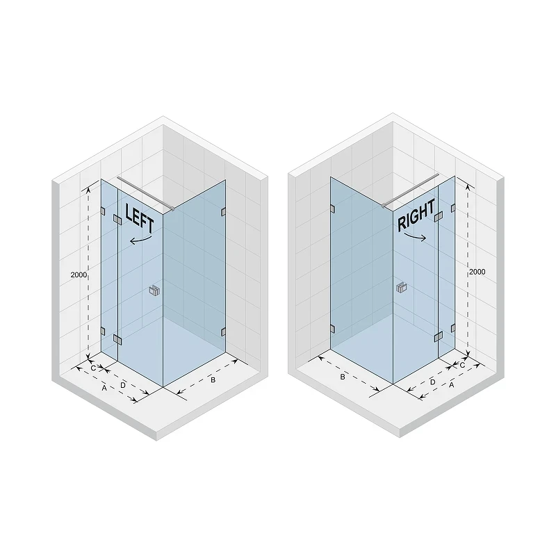 Душевой уголок Riho SZ Scandic NXT X203 77х77 L G001053121 профиль Черный матовый стекло прозрачное