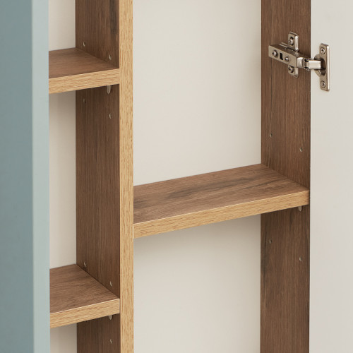 Подвесной шкаф Aquaton Мишель 43 1A244203MIX30 Дуб рустикальный Фьорд МДФ / ЛДСП