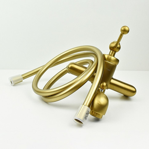 Смеситель для ванны Paini Duomo 88PJ105 Золото матовое