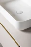 Раковина-чаша Boheme Corian Slim 60 879-60-MW Белая матовая искусственный камень (литьевой мрамор) накладная