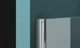 Душевой уголок BelBagno Albano 100х90 ALBANO-ASH-1-100/90-C-Cr профиль Хром стекло прозрачное