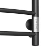 Электрический полотенцесушитель Mixline Capella 80х50 556414 с полкой цвет Черный матовый