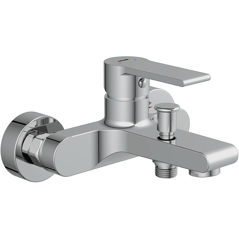 Смеситель для ванны Cersanit Brasko 64513 Хром латунь на стену