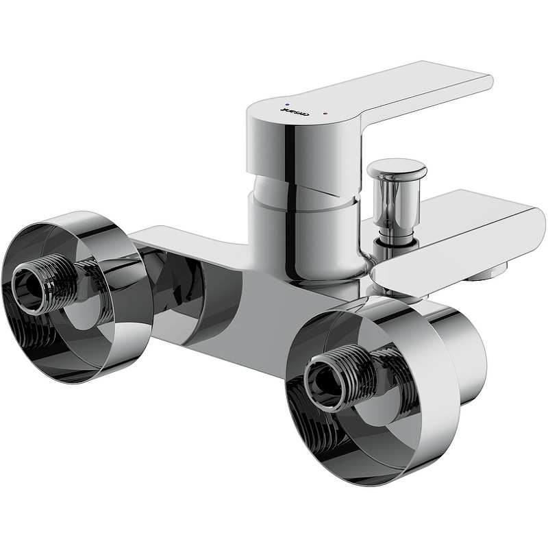 Смеситель для ванны Cersanit Brasko 64513 Хром латунь на стену