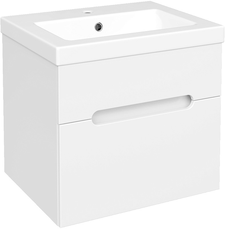 Тумба с раковиной DIWO Коломна 50 TR-733321 подвесная цвет Белый