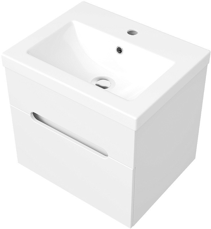 Тумба с раковиной DIWO Коломна 50 TR-733321 подвесная цвет Белый