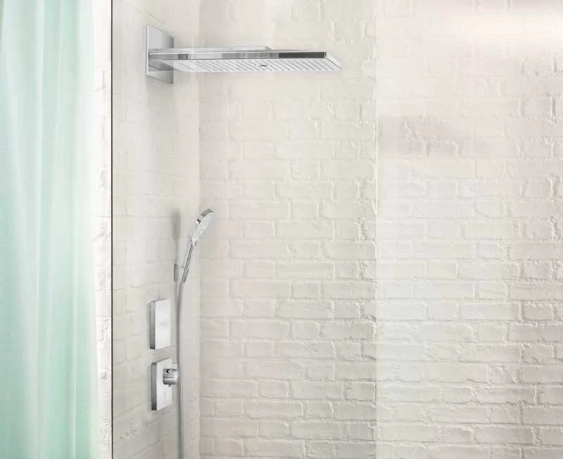 Верхний душ Hansgrohe Rainmaker Select 580 3jet 24001400 Хром Белый пластик на стену