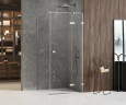 Душевой уголок New Trendy Avexa Chrome 100х80 R EXK-1482 профиль Хром стекло прозрачное