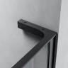 Душевая перегородка Veconi Korato KR-77B 120 KR77B-120-01-C8 профиль Черный матовый стекло прозрачное