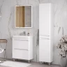 Зеркальный шкаф Equil Nice 70 szNICE70 с подсветкой цвет Белый