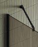 Душевая перегородка Maybah Glass MGD-697-6ш 790x1950 в широком профиле Черный стекло бронзовое матовое