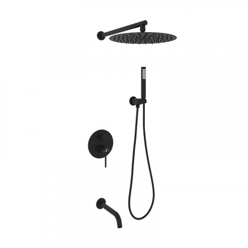 Душевая система Oliveeka Y OL-88939017-MB цвет Черный матовый