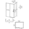 Душевой уголок Grossman Style 100х70 120.K33.05.1070.21.02 профиль Черный матовый стекло шиншилла
