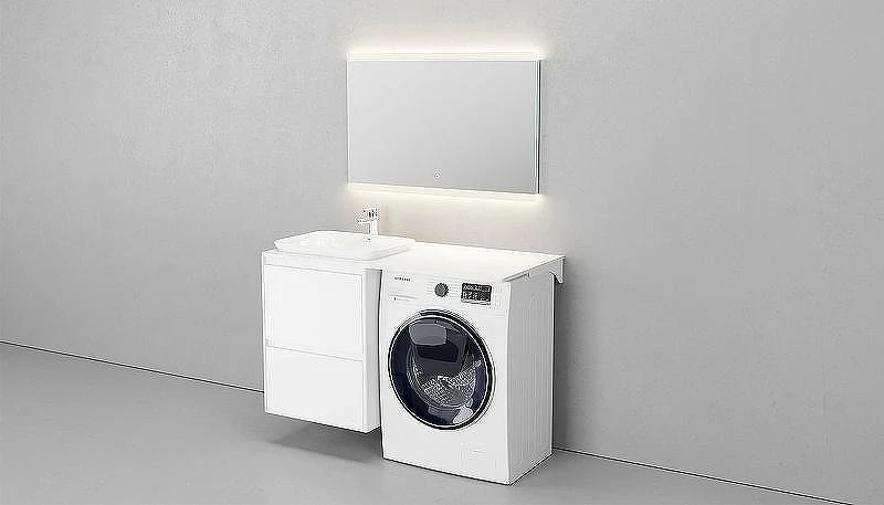 Столешница под раковину Velvex Klaufs 120 L StKLA.120.60.TL.MH-216.616 Белая