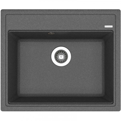 Кухонная мойка Florentina Липси-600 20.120.D0600.102 Черная искусственный камень (литьевой мрамор) встраиваемый