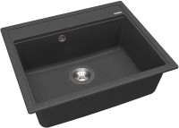 Кухонная мойка Florentina Липси-600 20.120.D0600.102 Черная искусственный камень (литьевой мрамор) встраиваемый