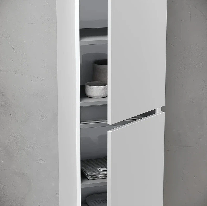 Шкаф пенал Sancos Urban 35 PUR35W подвесной Белый глянец МДФ / ЛДСП