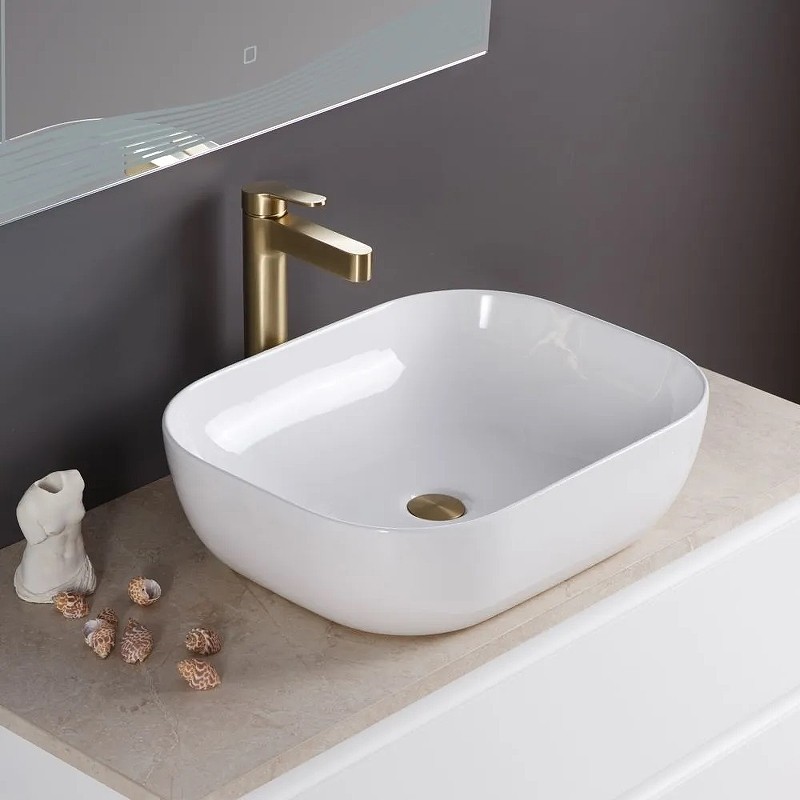 Раковина-чаша BelBagno 50 BB1302 Белая фаянс накладная