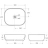 Раковина-чаша BelBagno 50 BB1302 Белая фаянс накладная