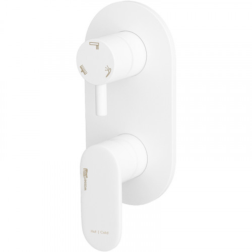 Смеситель для душа WasserKRAFT Mindel 8571 Белый матовый латунь встраиваемый