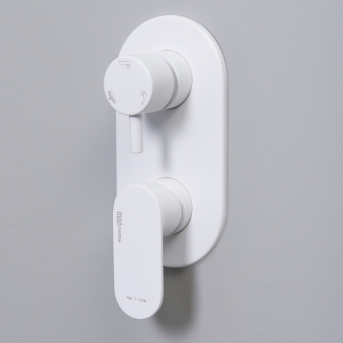 Смеситель для душа WasserKRAFT Mindel 8571 Белый матовый латунь встраиваемый