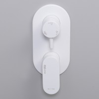 Смеситель для душа WasserKRAFT Mindel 8571 Белый матовый латунь встраиваемый