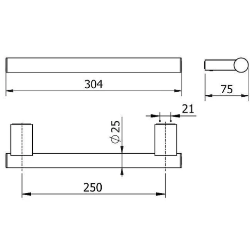 Поручень Kludi Vela C 3198153 Белый матовый