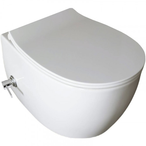 Унитаз биде Allen Brau Fantasy 4.11HC1.20 подвесной Белый без сиденья фаянс подвесной