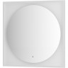 Зеркало Defesto Eclipce 80х80 DF 2238R с подсветкой 18W-3000К/в багетной раме/ИК - выключатель/Теплый белый свет/Белая рама