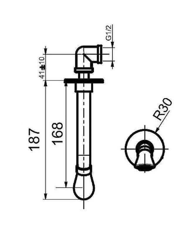 Излив для смесителя Webert Opera AC0983980 Розовое золото